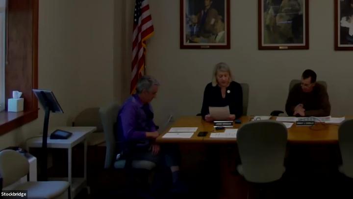 Thumbnail image for Stockbridge Selectboard Meeting, May 7, 2026