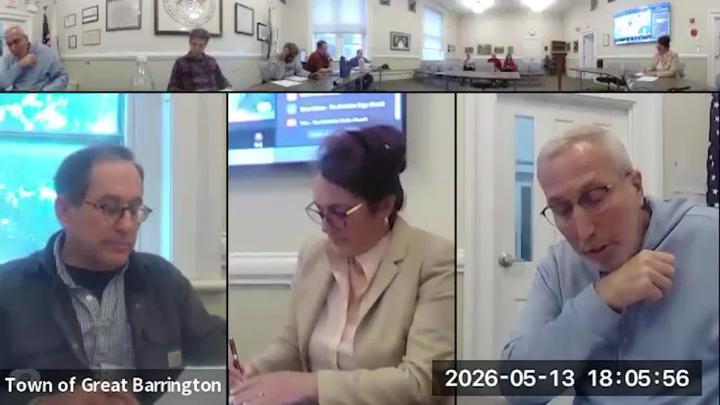 Thumbnail image for Great Barrington Selectboard Meeting, May 13, 2026