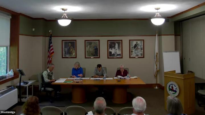 Thumbnail image for Stockbridge Selectboard Meeting, June 4, 2026