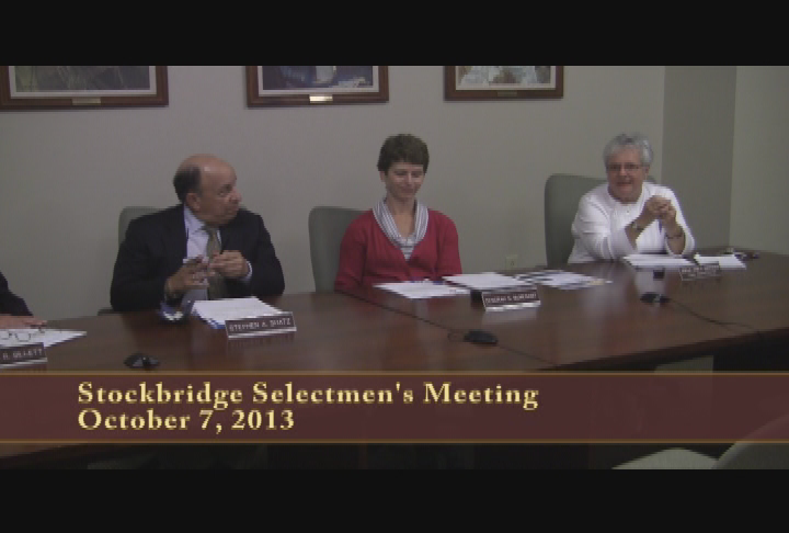 Thumbnail image for Stockbridge Selectmen's Meeting, October 7, 2013.
