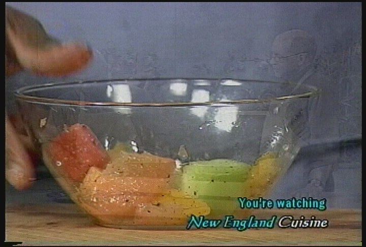 New England Cuisine.  'Fruit Theme,' with Chef Calbert McDonald.
