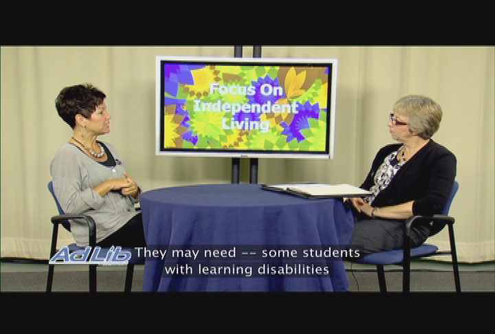 AdLib's Focus on Independent Living.  'Pam Farron, Berkshire Community College Disability Resource Center.'