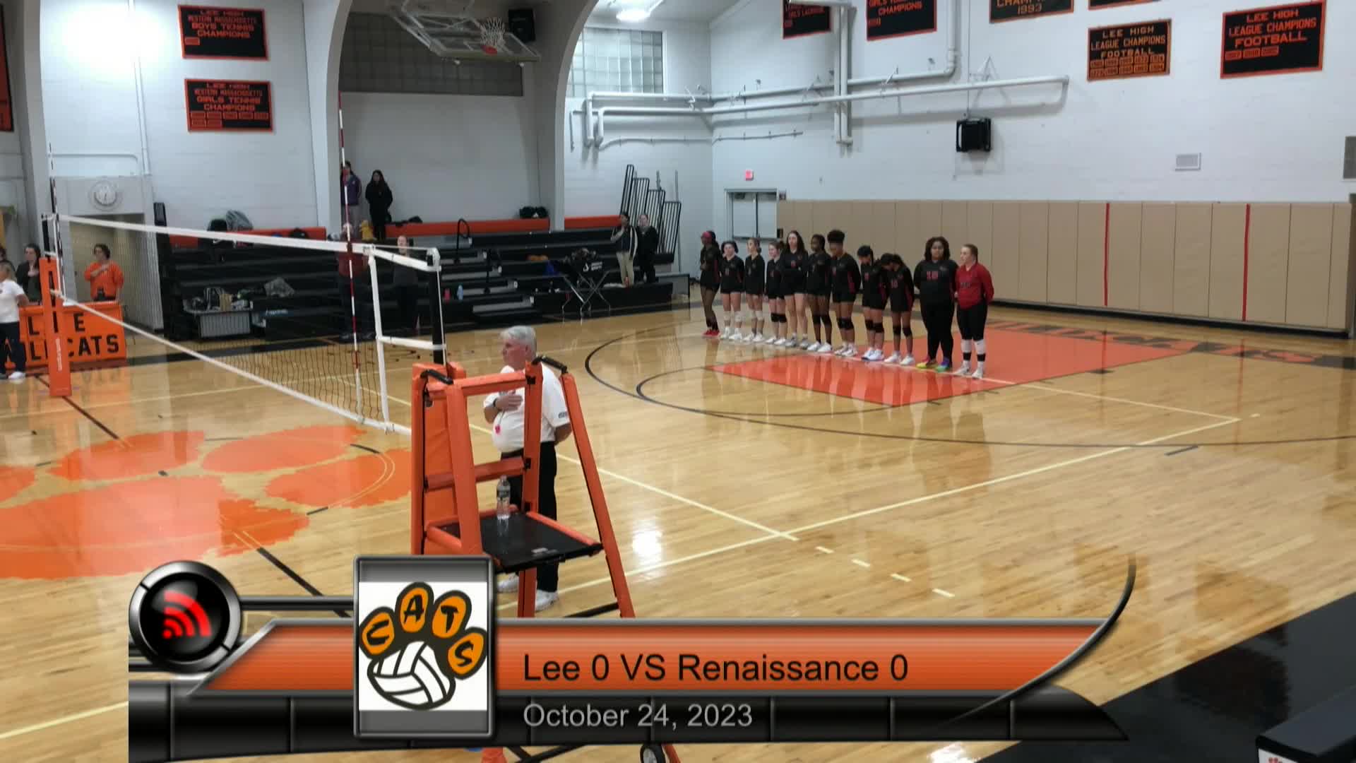 Thumbnail image for Sports Weekly presents "Girls' Volleyball, The Springfield Renaissance School at Lee Middle & High School -- LIVE from LMHS."  October 24, 2023.