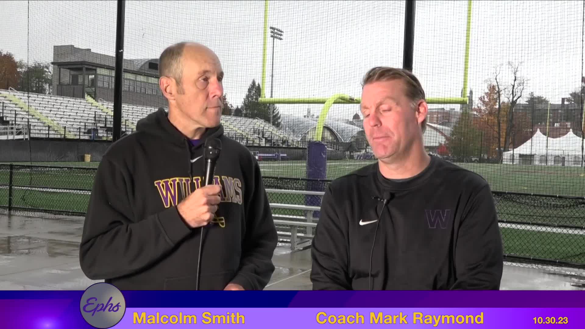 Thumbnail image for Williams College Football Show.  October 30, 2023.