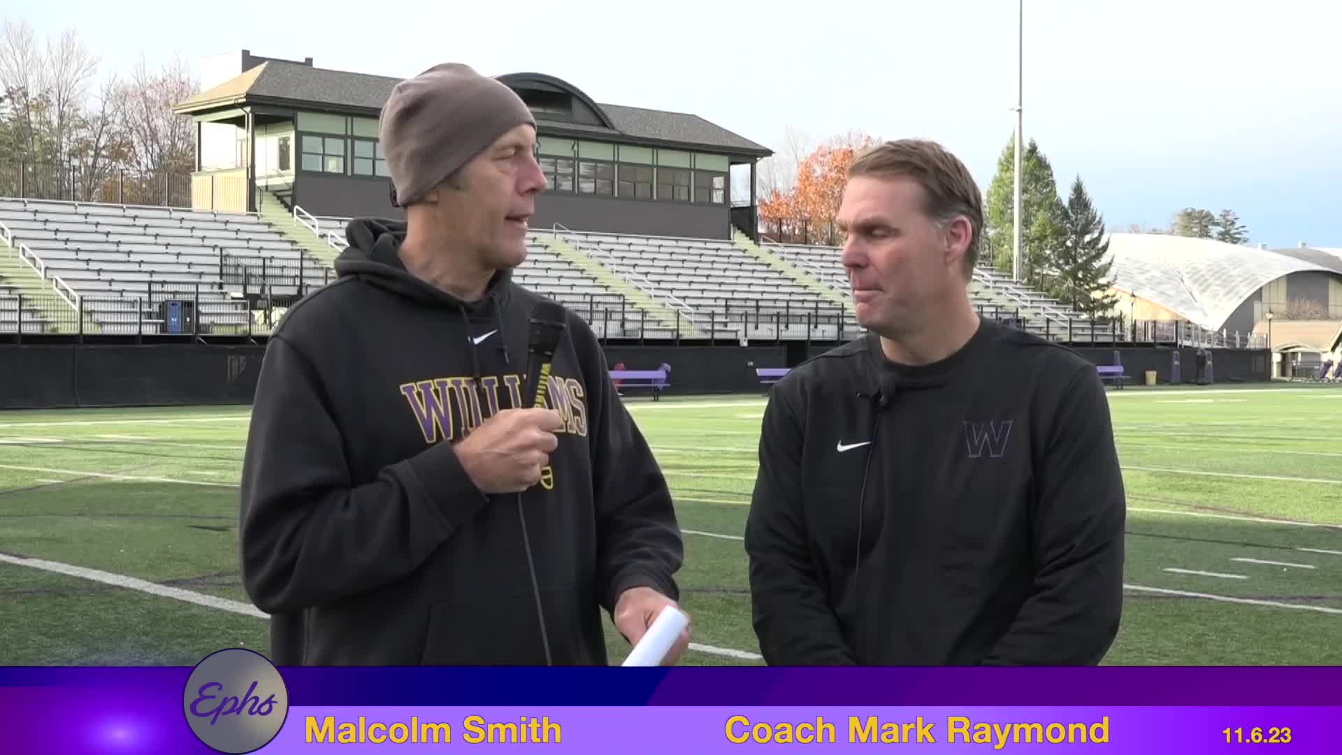 Thumbnail image for Williams College Football Show.  November 6, 2023.