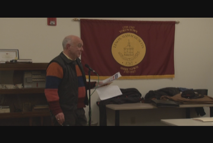 Thumbnail image for Lenox Selectmen's Meeting, January 22, 2014.