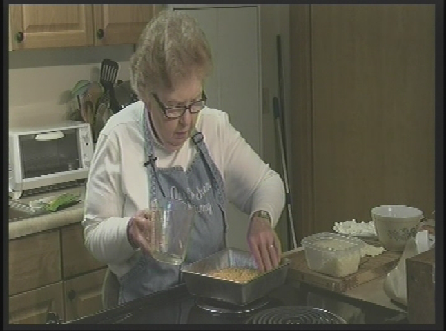 Thumbnail image for Our Kitchen.  Program #160.  "Tex Mex Ziti; Grilled Cheese In-A-Pan; Lemon Olive Oil Cake."
