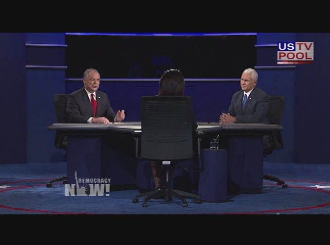 Thumbnail image for Democracy Now! October 5, 2016.  Part 1 of 2.  The Vice-Presidential Debate.