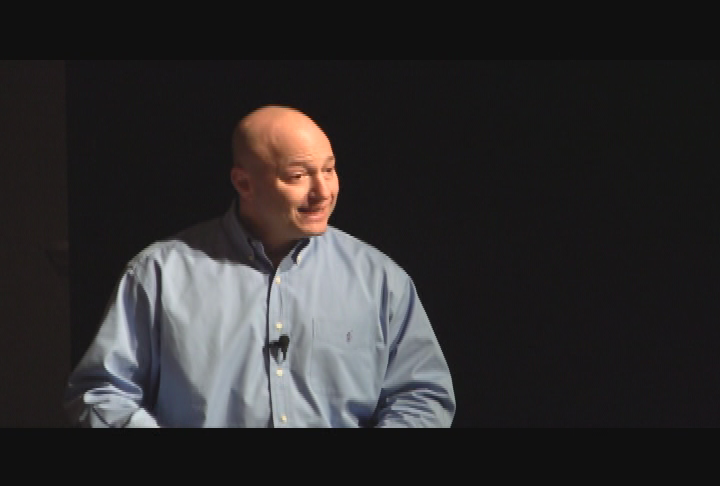 Thumbnail image for "Mike Jaffe, The Human Wakeup Call."  Lenox Memorial High School, March 27, 2012.