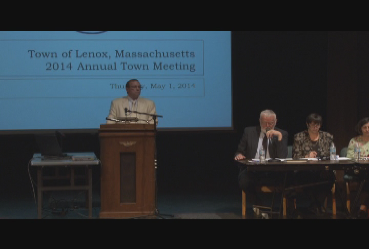 Thumbnail image for Lenox Annual Town Meeting, May 1, 2014.
