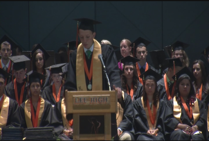 Thumbnail image for Lee Middle & High School Graduation, June 7, 2014.