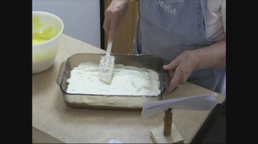 Thumbnail image for Our Kitchen.  Program #185.  "Shepard's Inn Breakfast Pie; Sausage Quiche Squares; Lemon Pudding Dessert."