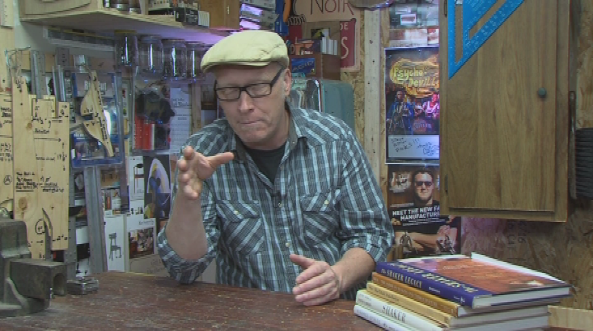 The Garage with Steve Butler.  22.  "Shaker Bench."