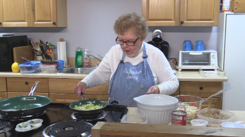 Thumbnail image for Our Kitchen.  Program #189.  "Blueberry Cake; Summer Squash Casserole; Tuna Casserole."