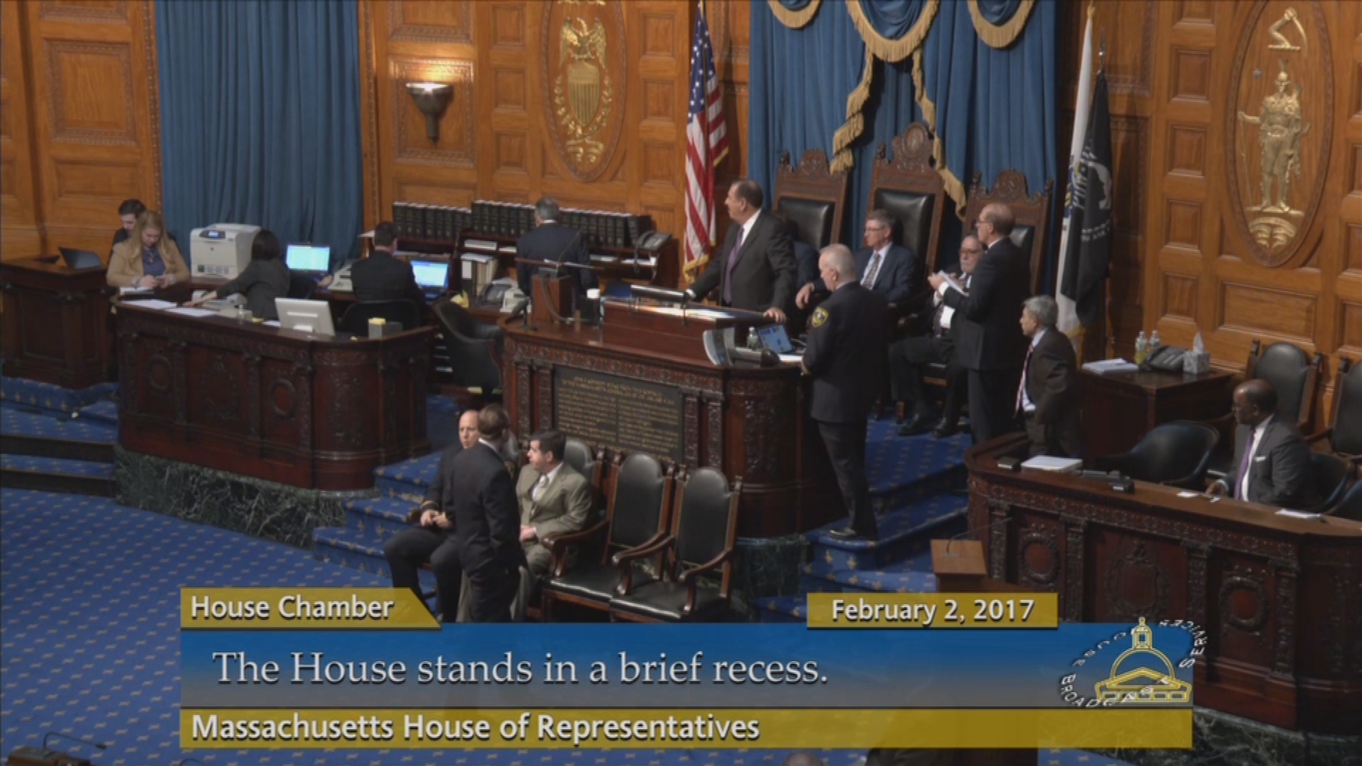 Thumbnail image for Commonwealth of Massachusetts State House.  Massachusetts House of Representatives, Formal Session, February 2, 2017.