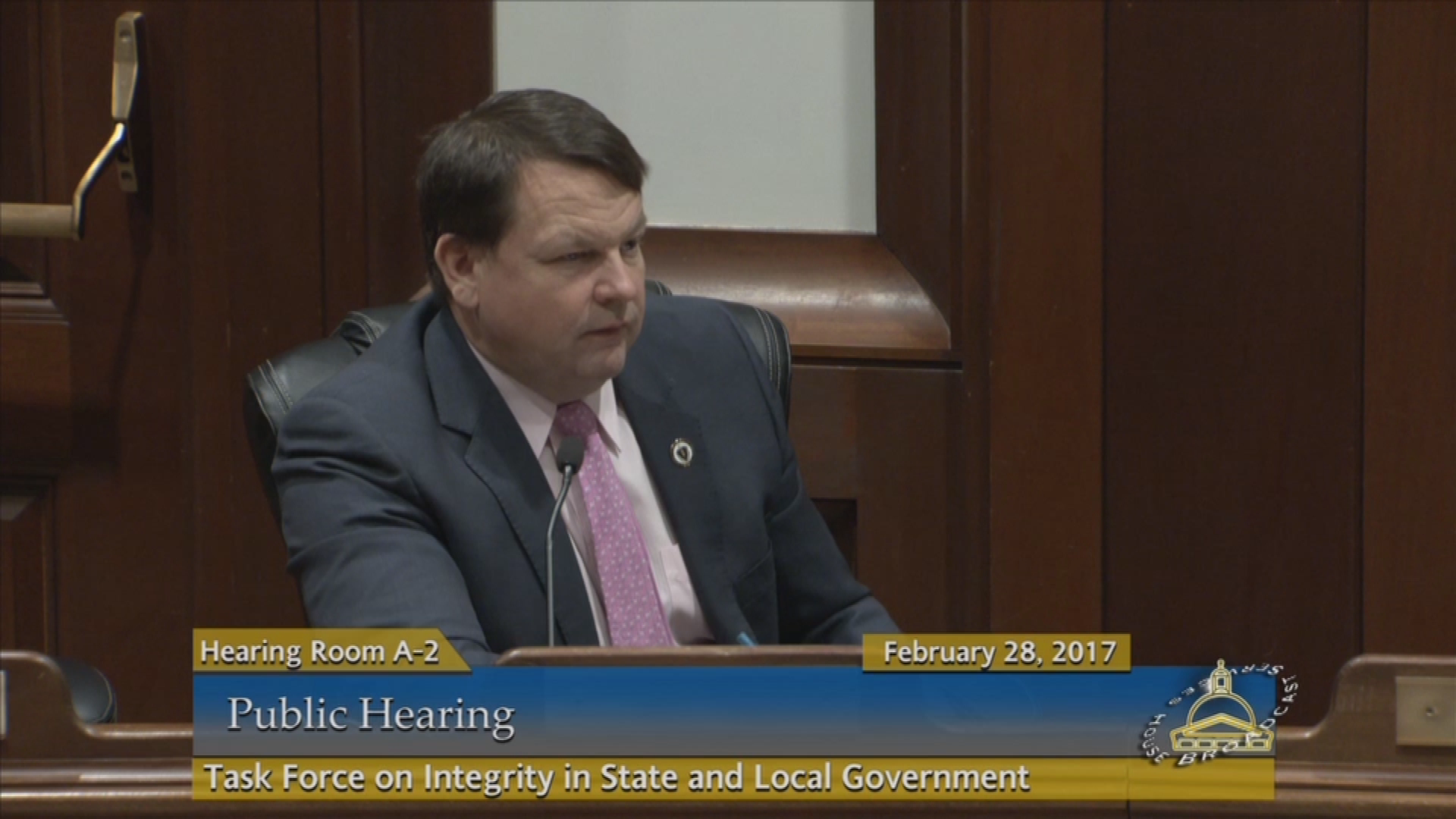 Thumbnail image for Commonwealth of Massachusetts State House.  Task Force on Integrity in State and Local Government, Public Hearing, February 28, 2017.