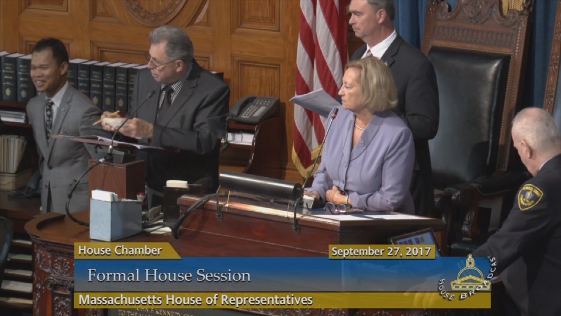 Thumbnail image for Commonwealth of Massachusetts State House, Massachusetts House of Representatives, Formal Session, September 27, 2017.