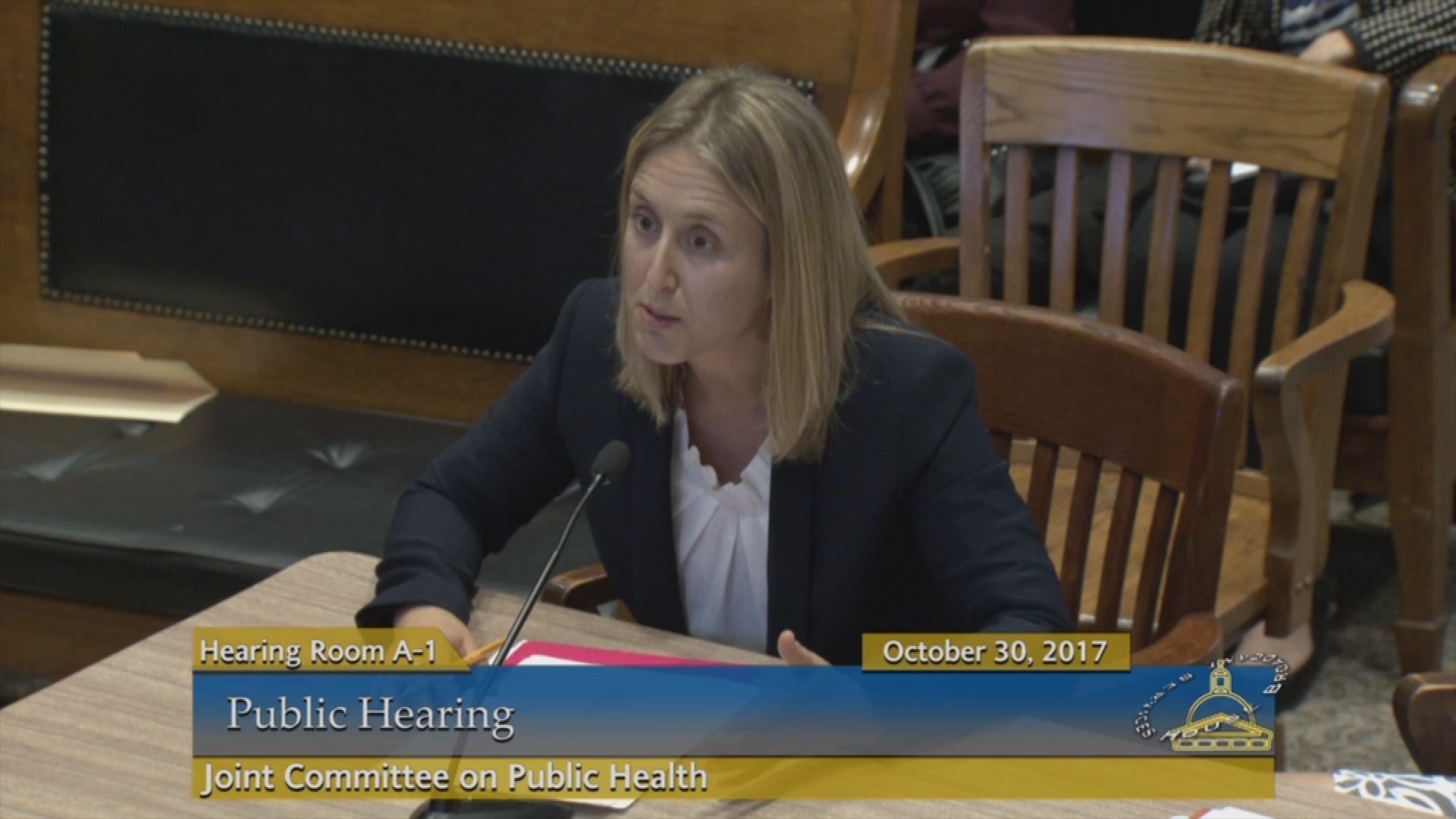 Thumbnail image for Commonwealth of Massachusetts State House, Joint Committee on Public Health, Public Forum, October 30, 2017.