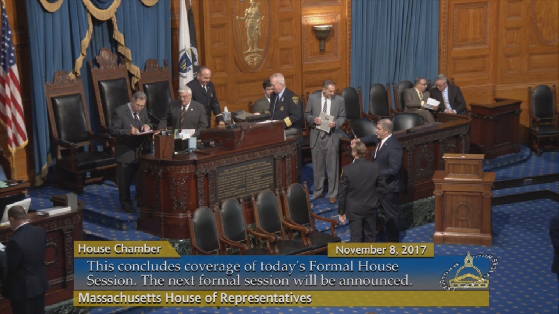 Thumbnail image for Commonwealth of Massachusetts State House, Massachusetts House of Representatives, Formal Session, November 8, 2017.