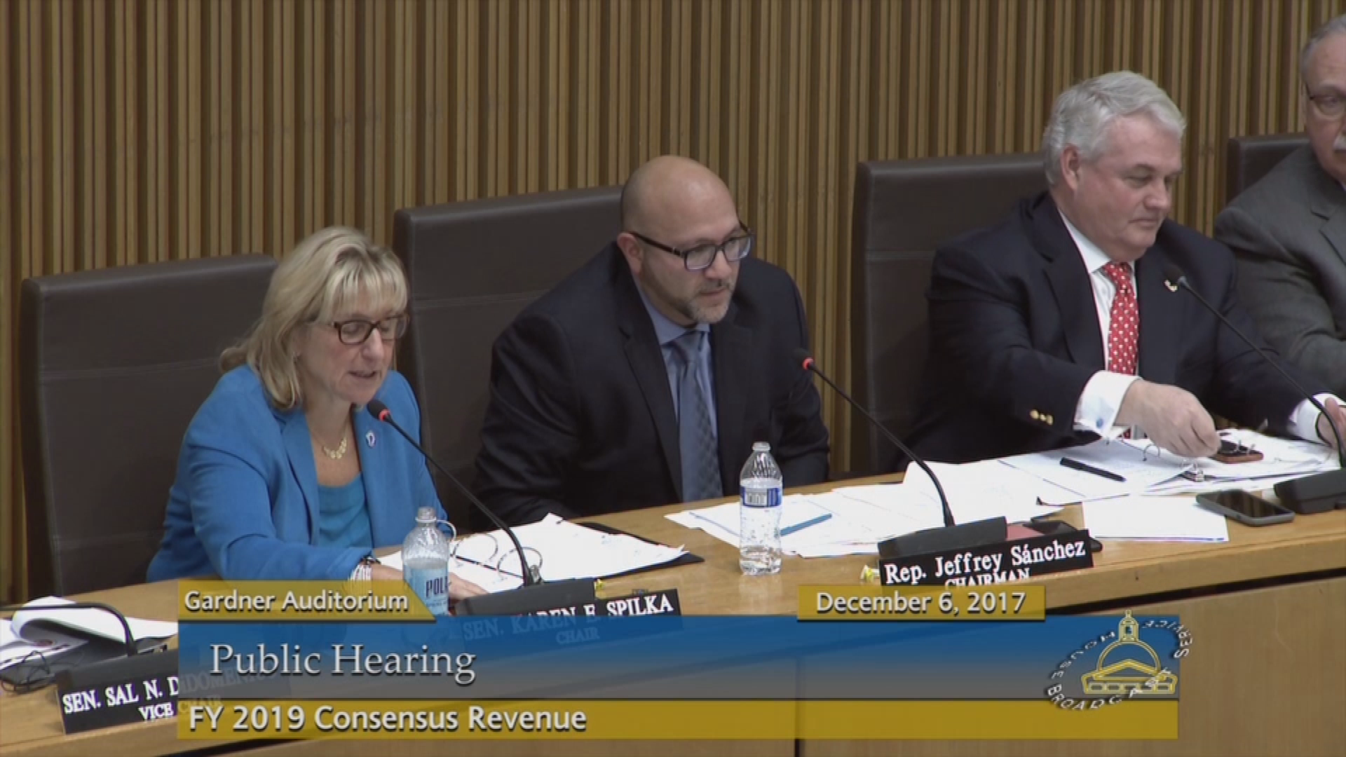 Thumbnail image for Commonwealth of Massachusetts State House.  Financial Year (FY) 2019 Consensus Revenue Public Hearing, December 6, 2016.