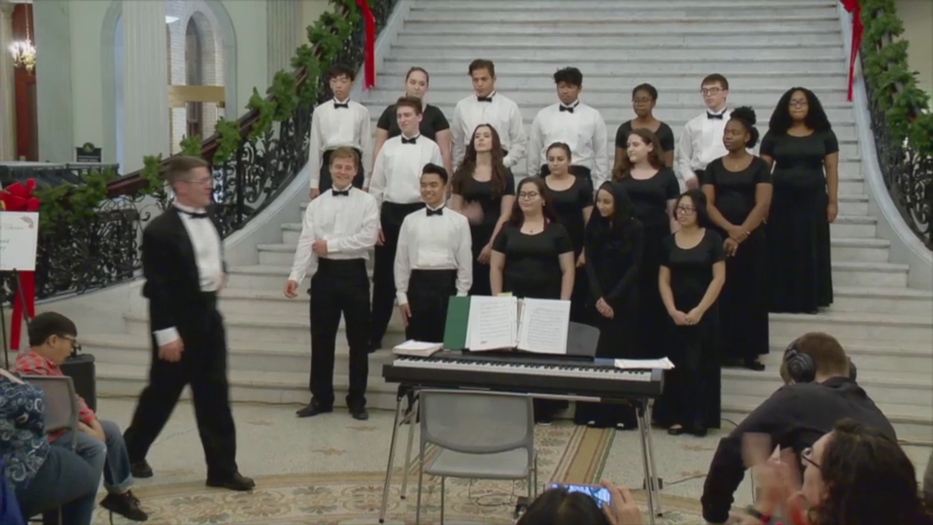 Thumbnail image for Commonwealth of Massachusetts State House.  Holiday Concert.  Malden High School Choral Arts Society.  December 12, 2017.