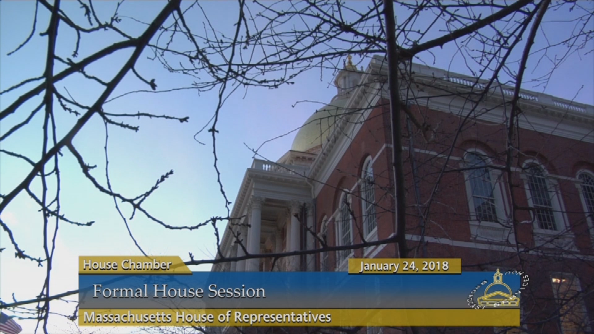 Thumbnail image for Commonwealth of Massachusetts State House, Massachusetts House of Representatives, Formal Session, January 24, 2018.