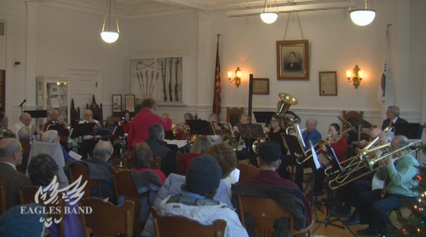 Thumbnail image for The Eagles Band.  "The Eagles Community Brass & Trombone Ensemble Holiday Concert," Adams, Massachusetts, December 3, 2017.