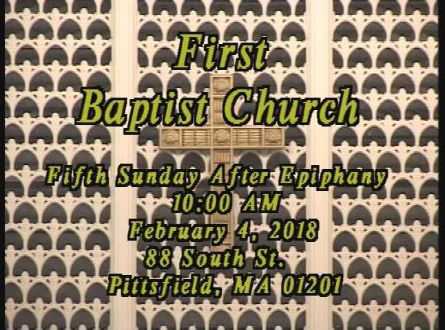 Thumbnail image for First Baptist Church of Pittsfield, February 4, 2018.