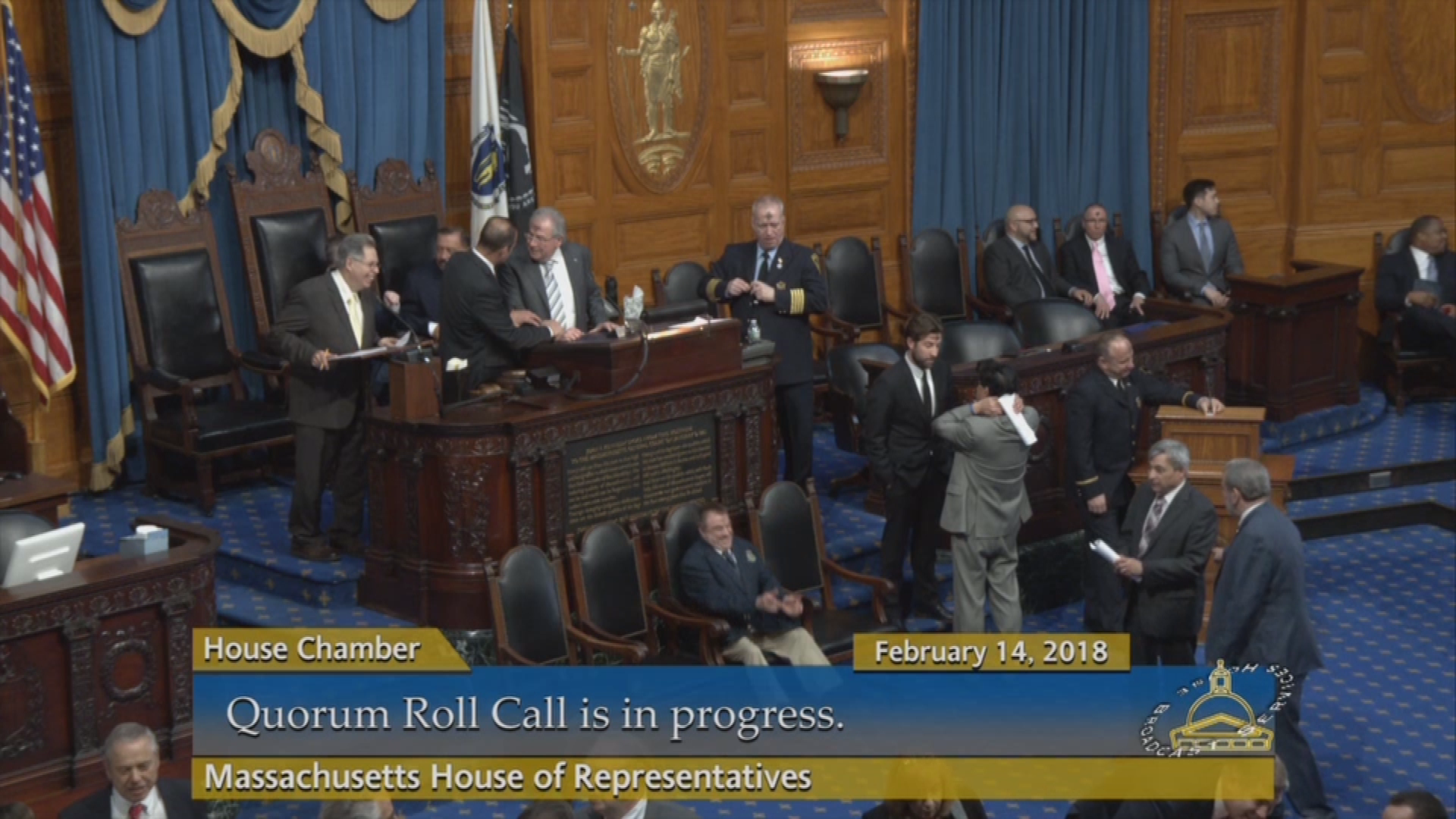 Thumbnail image for Commonwealth of Massachusetts State House, Massachusetts House of Representatives, Formal Session, February 14, 2018.