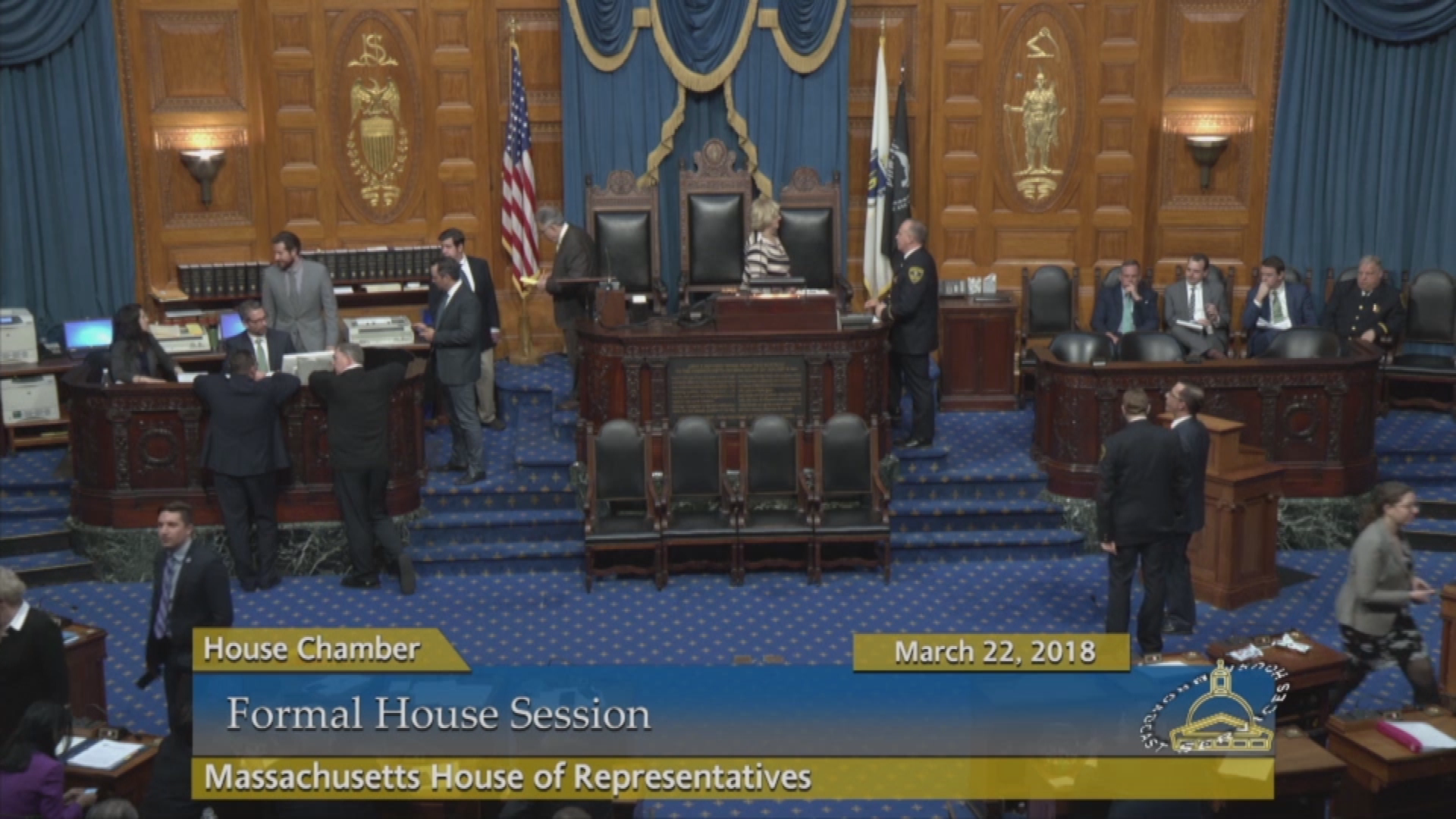 Thumbnail image for Commonwealth of Massachusetts State House, Massachusetts House of Representatives, Formal Session, March 22, 2018.