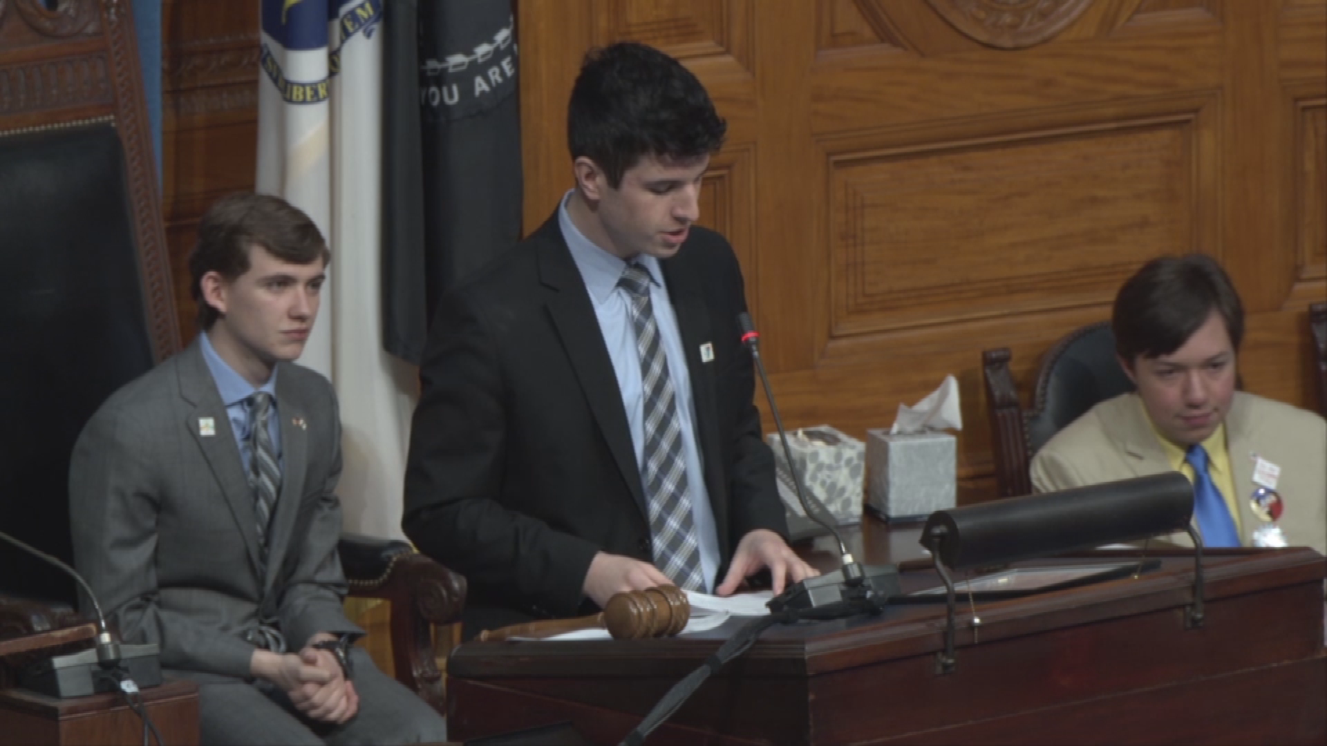 Thumbnail image for Commonwealth of Massachusetts State House.  Massachusetts YMCA Youth In Government 35th Model Government Conference, March 22, 2018.