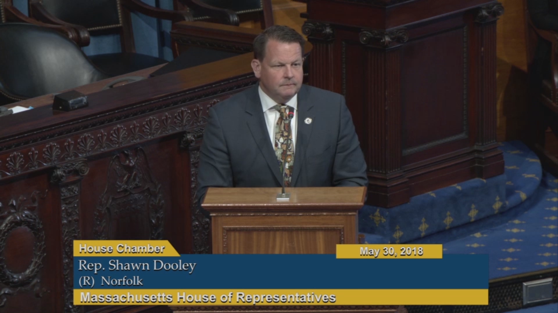 Thumbnail image for Commonwealth of Massachusetts State House, House of Representatives, Formal Session, May 30, 2018.