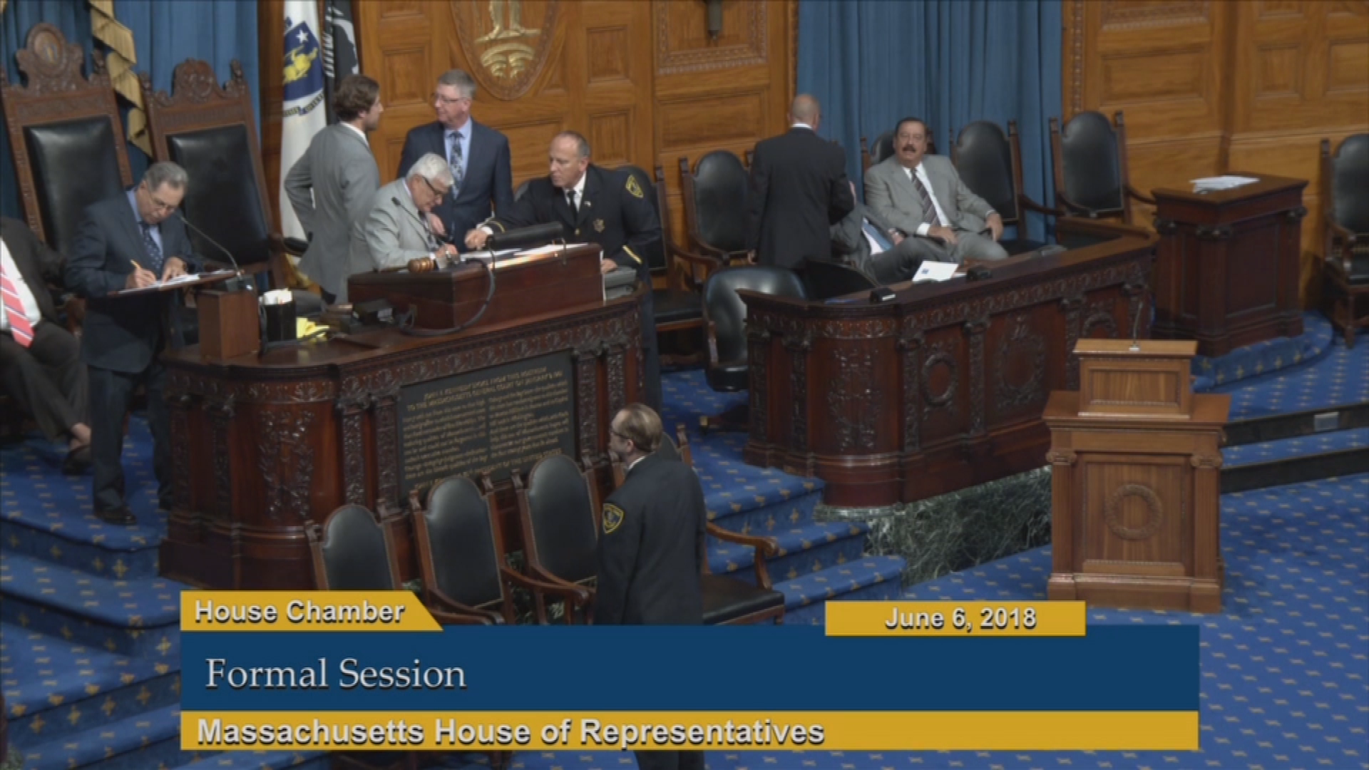 Thumbnail image for Commonwealth of Massachusetts State House, House of Representatives, Formal Session, June 6, 2018.