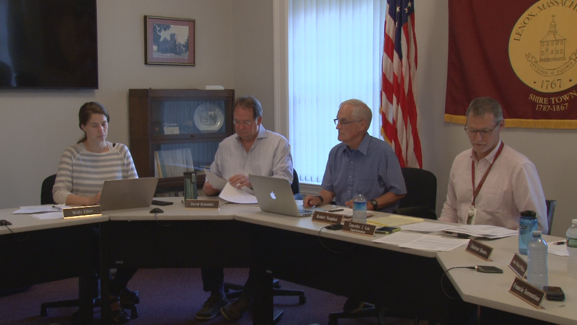 Thumbnail image for Lenox School Committee Meeting, June 11, 2018.  LIVE, from Lenox Town Hall.