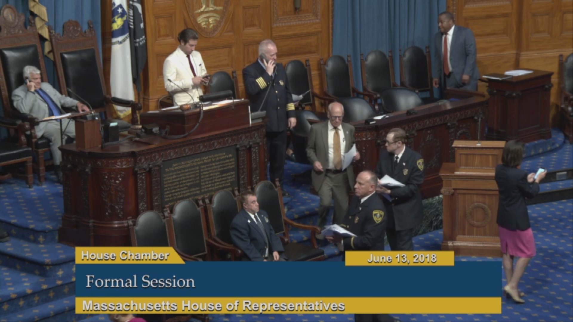 Thumbnail image for Commonwealth of Massachusetts State House, House of Representatives, Formal Session, June 13, 2018.