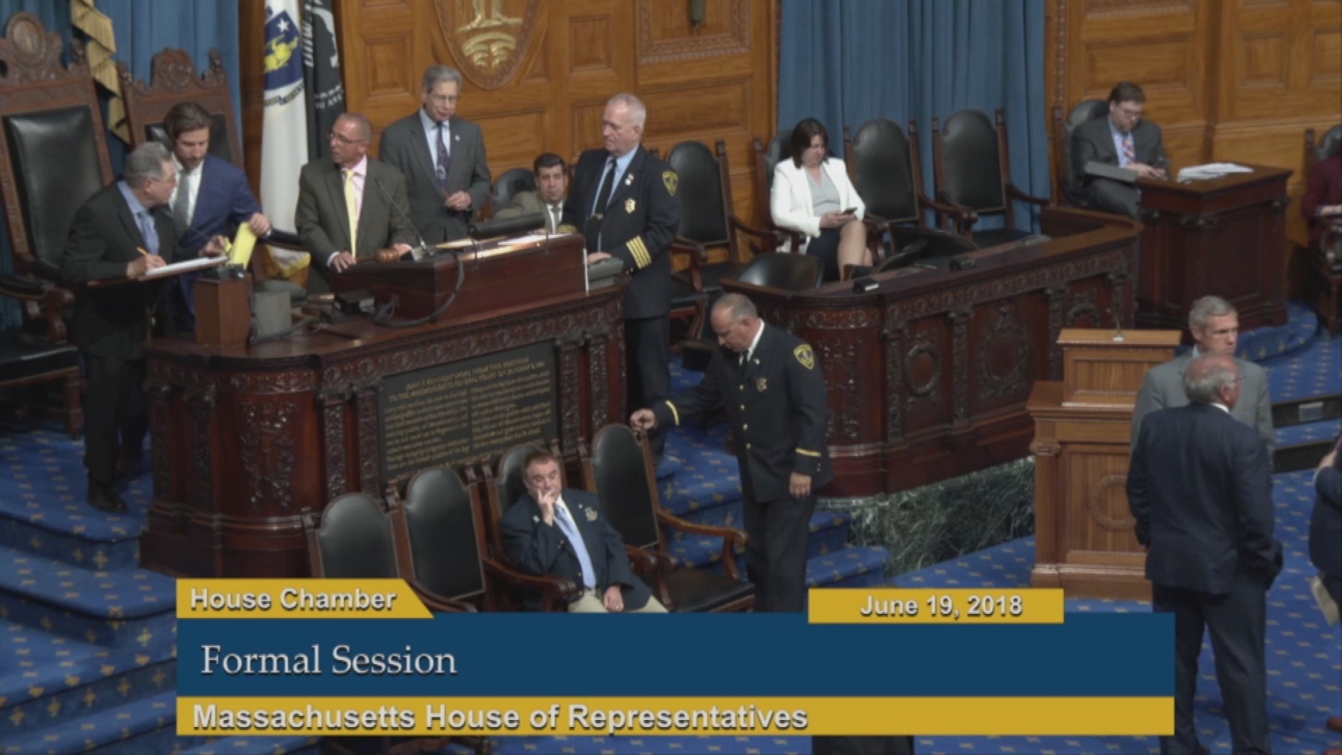 Thumbnail image for Commonwealth of Massachusetts State House, House of Representatives, Formal Session, June 19, 2018.