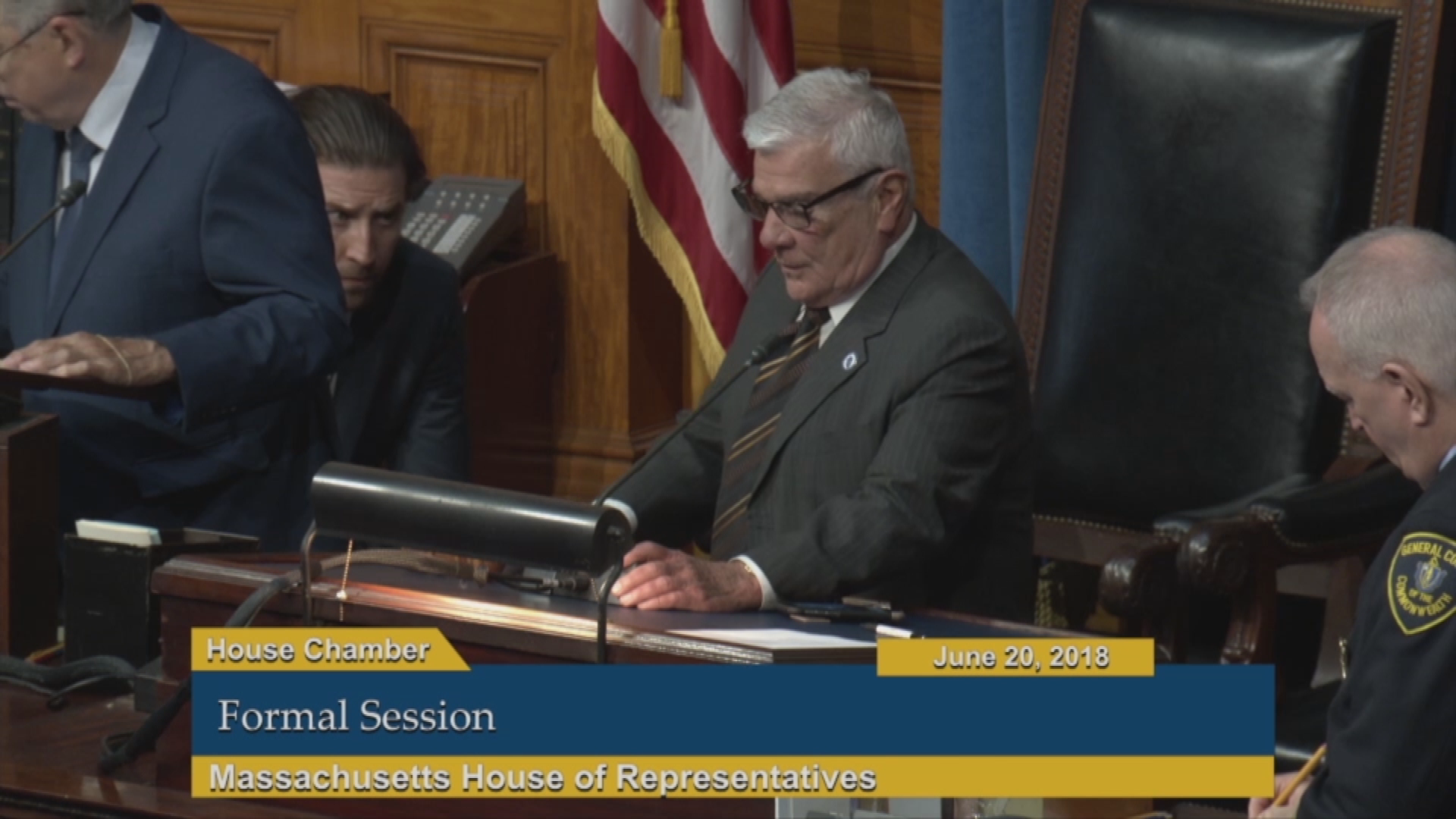 Thumbnail image for Commonwealth of Massachusetts State House, House of Representatives, Formal Session, June 20, 2018.