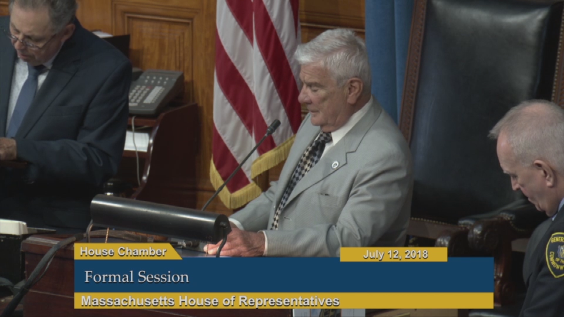 Commonwealth of Massachusetts State House, House of Representatives, Formal Session, July 12, 2018.