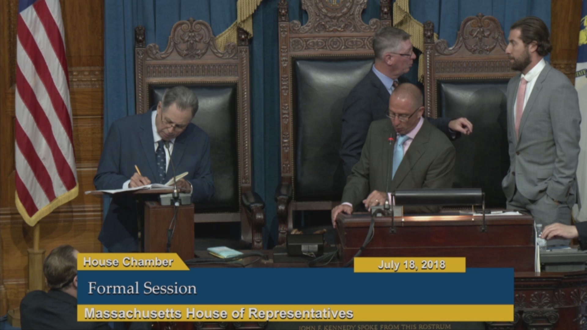 Commonwealth of Massachusetts State House, House of Representatives, Formal Session, July 18, 2018.