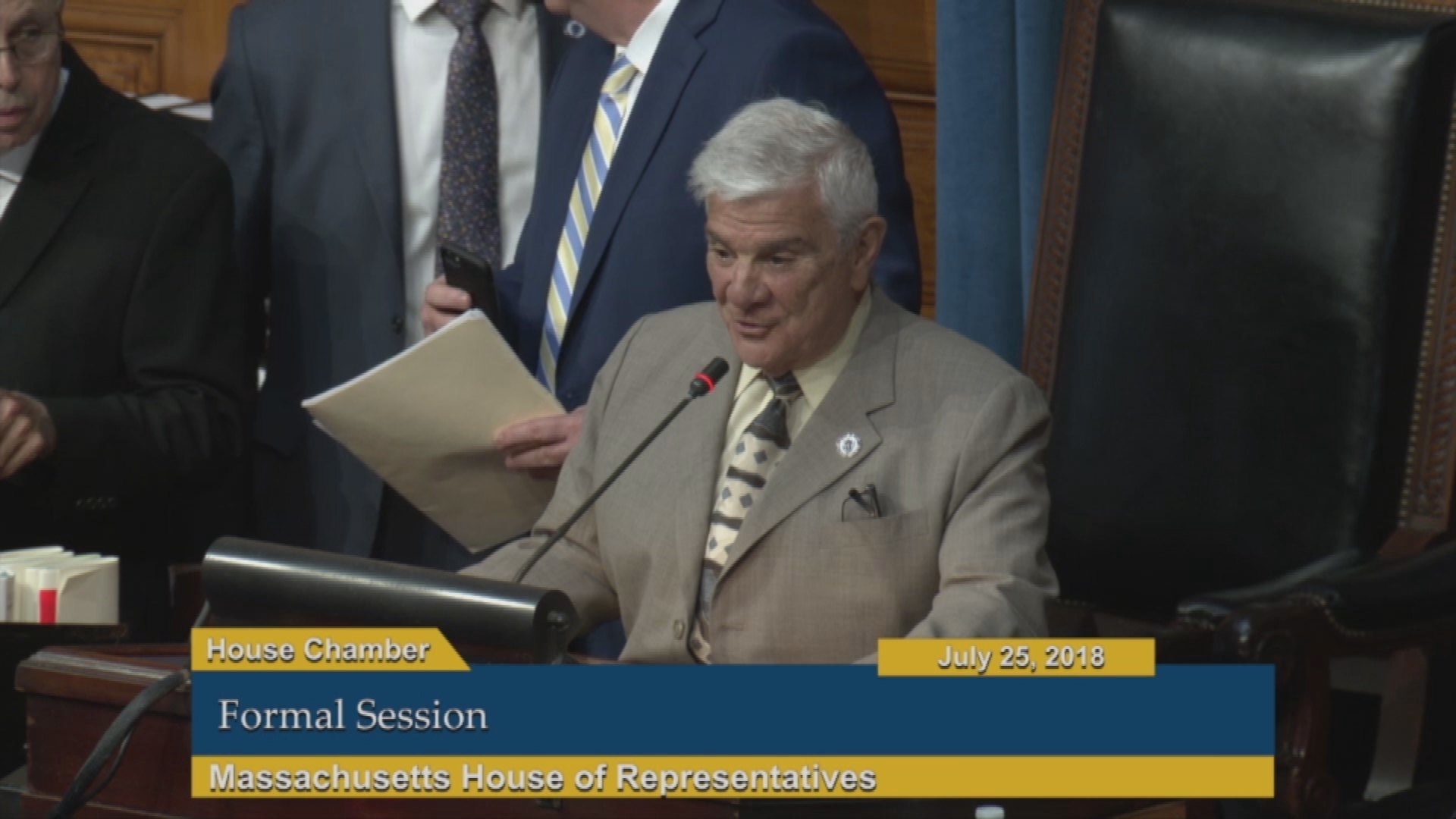 Commonwealth of Massachusetts State House, House of Representatives, Formal Session, July 25, 2018.