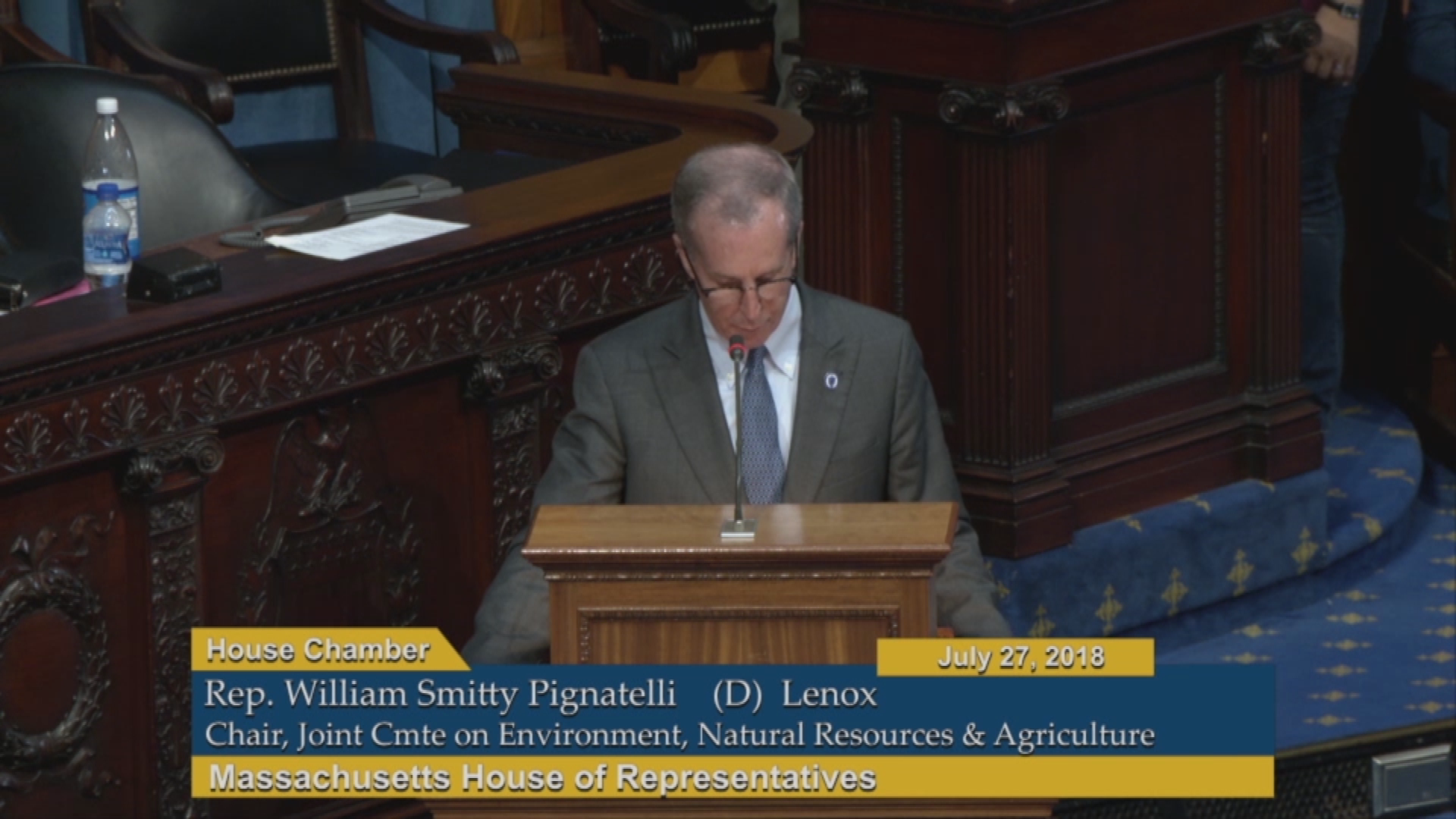 Thumbnail image for Commonwealth of Massachusetts State House, House of Representatives, Formal Session, July 27, 2018.