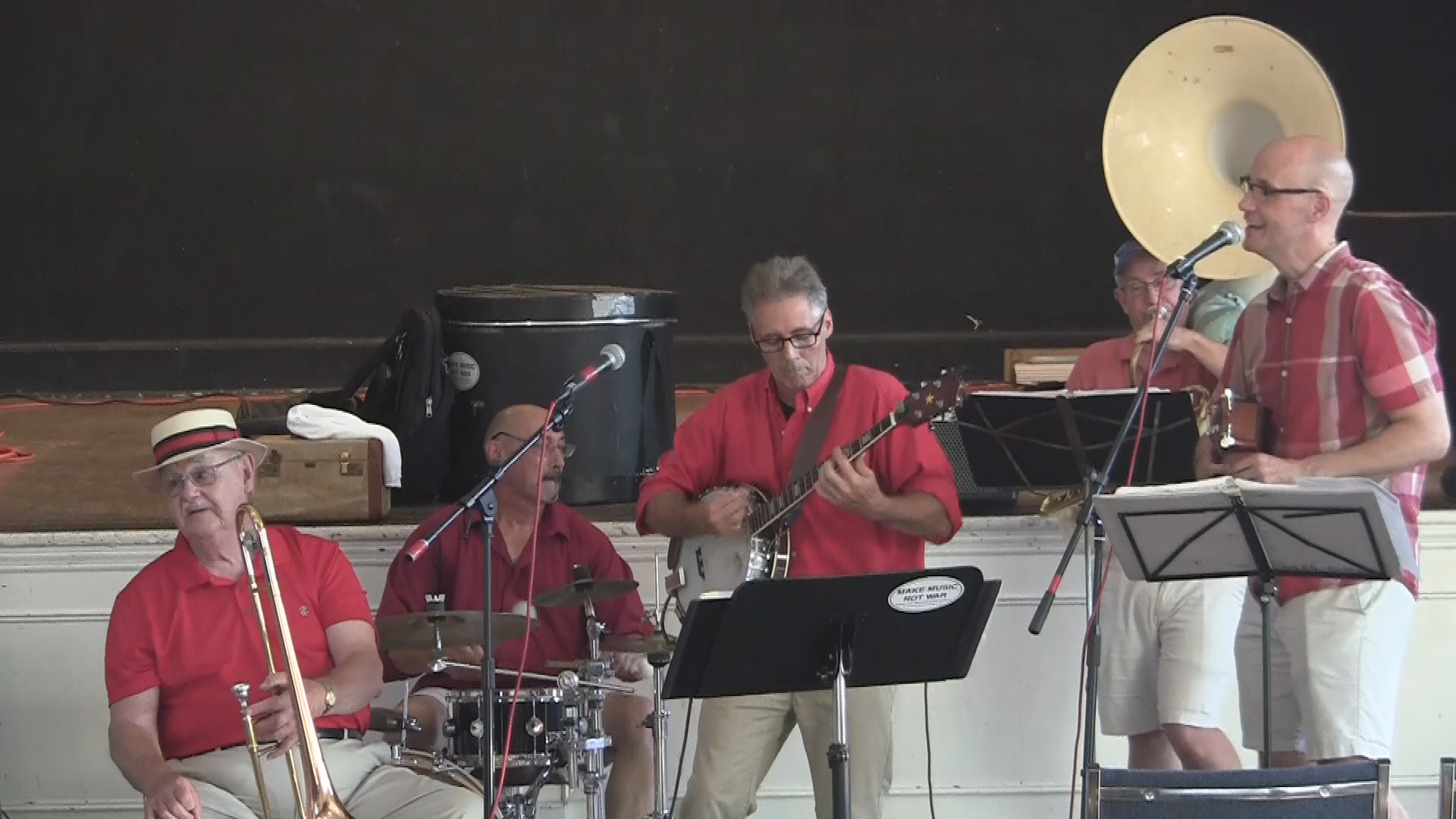 Thumbnail image for "Andy Kelly."  Lenox Concerts in the Park, Lilac Park on Main Street, Lenox, Massachusetts.