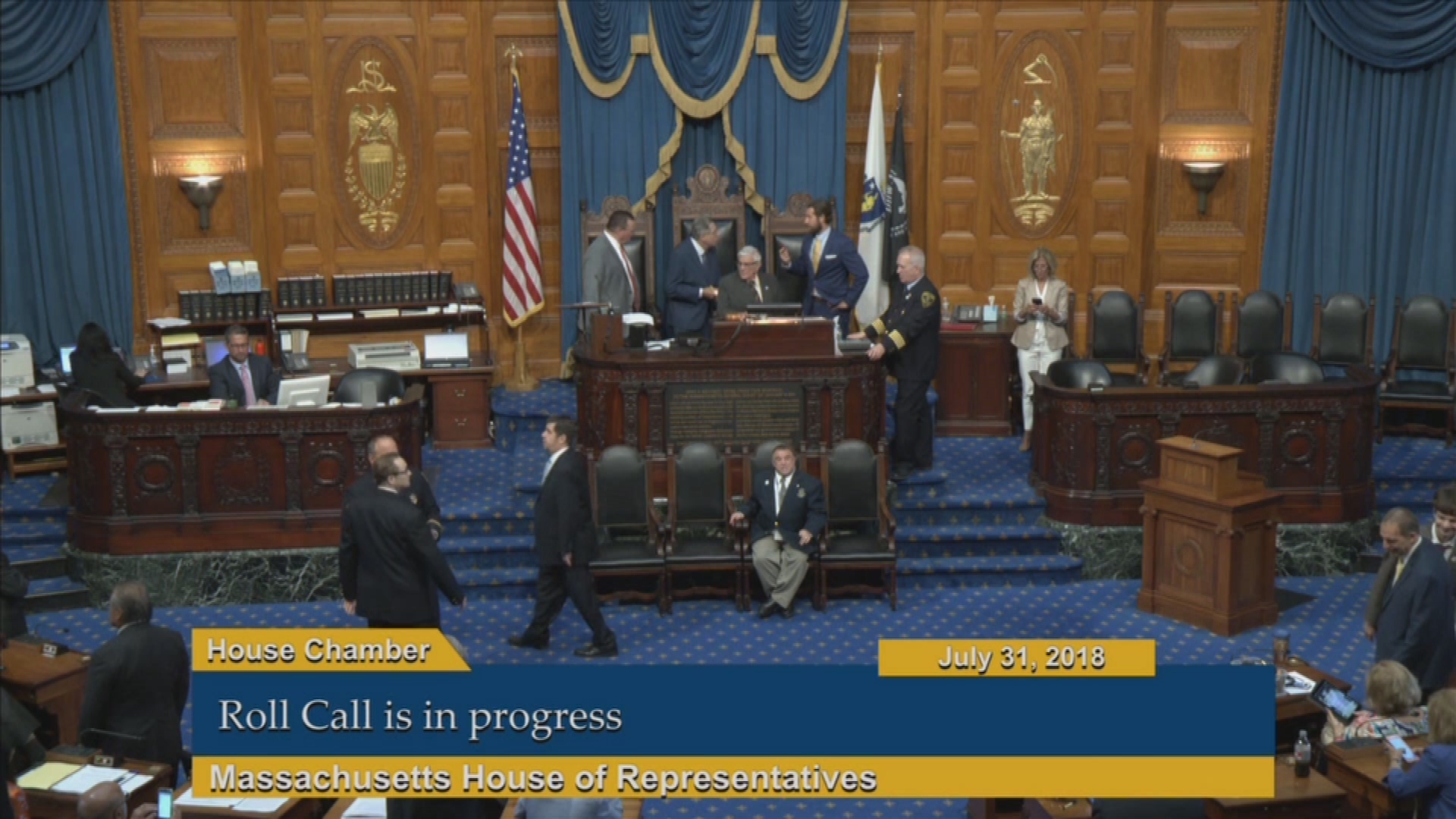 Commonwealth of Massachusetts State House, House of Representatives, Formal Session, July 31, 2018, Part 1.