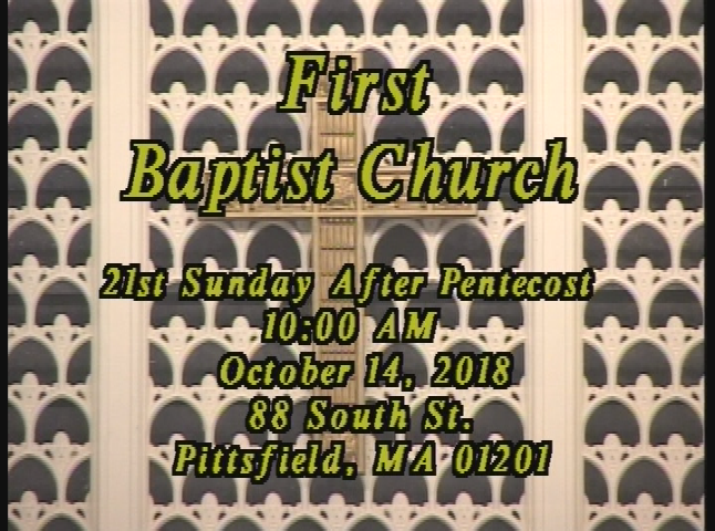 Thumbnail image for First Baptist Church of Pittsfield, October 14, 2018.
