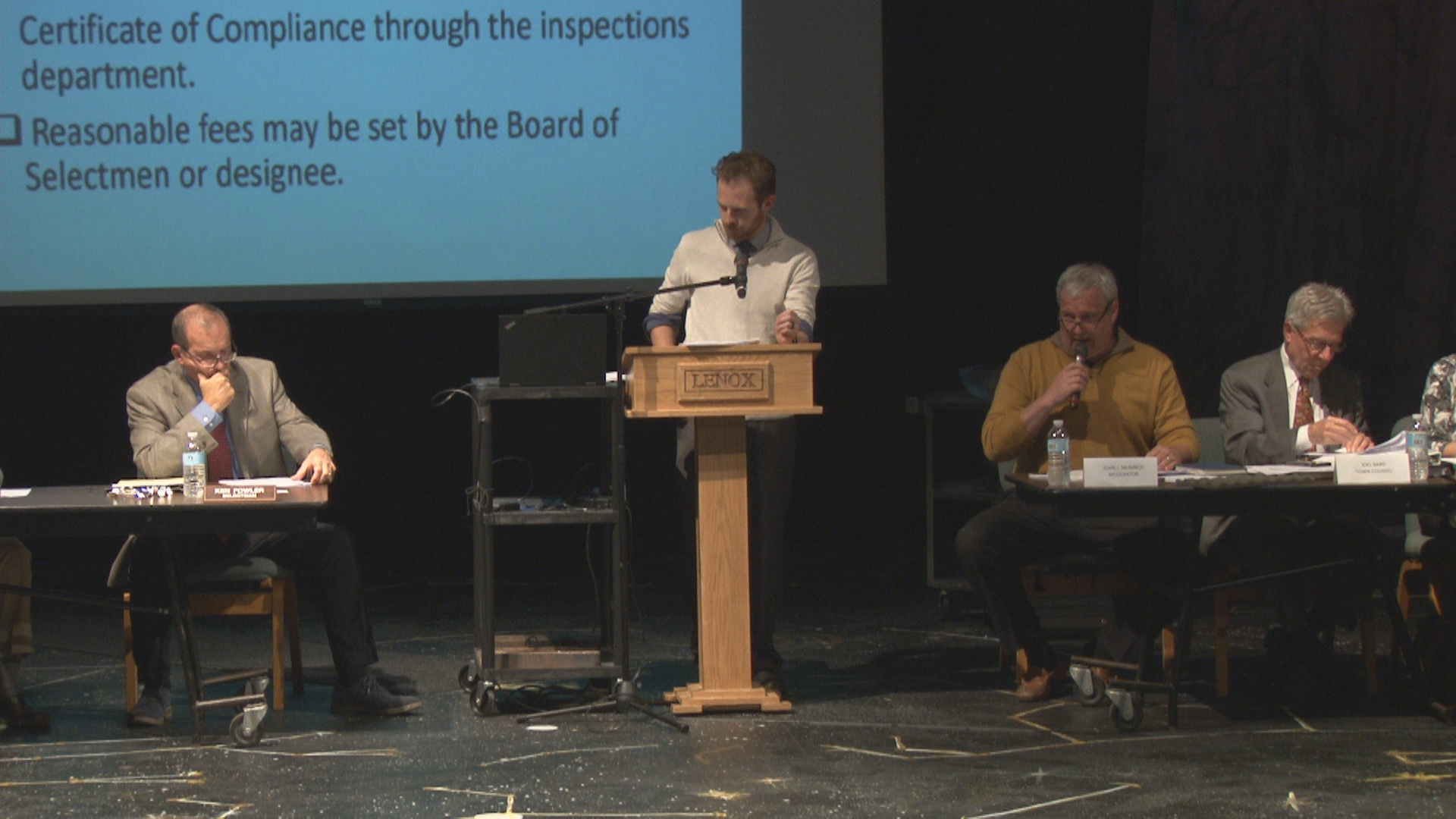 Thumbnail image for Lenox Special Town Meeting, November 1, 2018.  LIVE, from Duffin Theater, Lenox, Massachusetts.