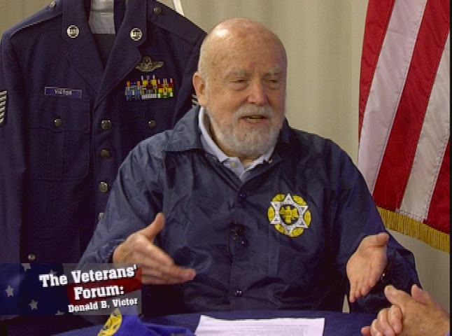 Thumbnail image for The Veterans' Forum.  'Donald B. Victor, U.S. Air Force, 1952 - 1974.'