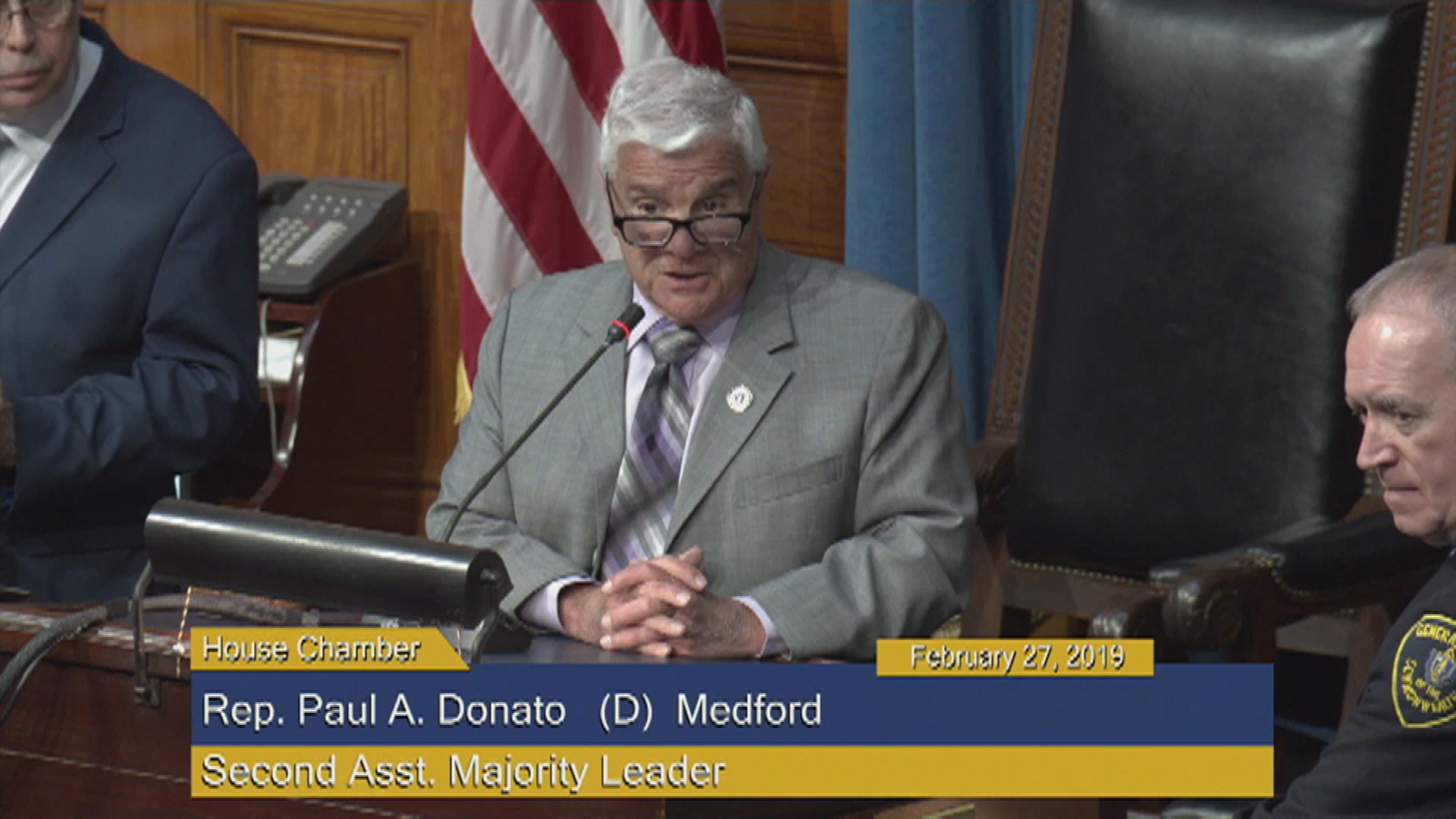 Thumbnail image for Commonwealth of Massachusetts State House, House of Representatives.  Formal Session, February 27, 2019.