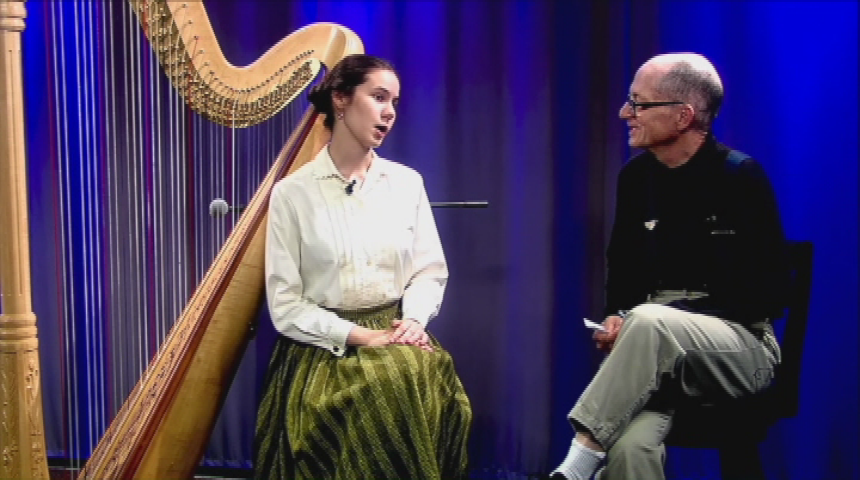 Thumbnail image for The Harp Show.  "Harpist Arilyn Mitchell."