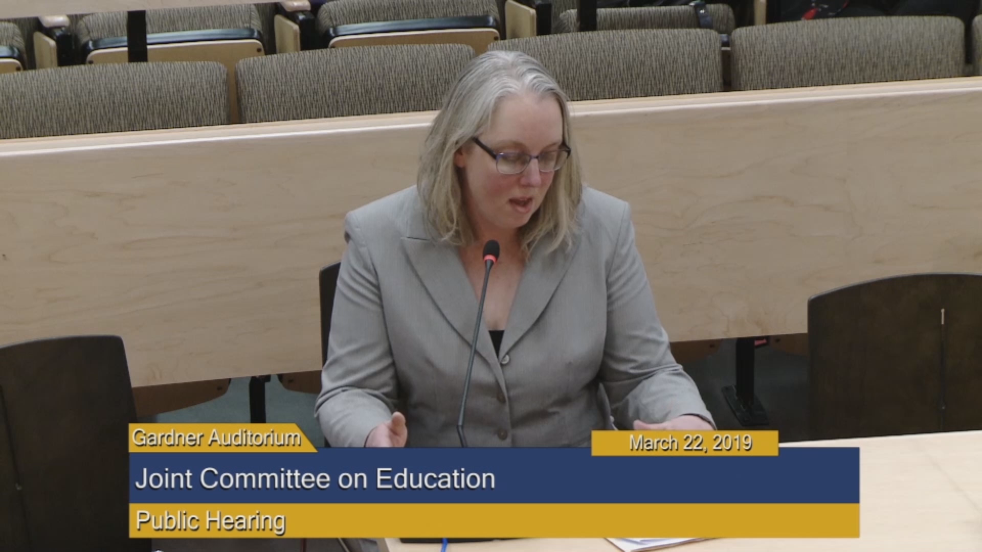 Thumbnail image for Commonwealth of Massachusetts State House.  Public Hearing, Joint Committee on Education, Part 3 of 3, March 22, 2019.