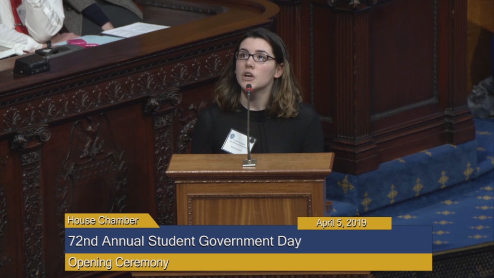 Thumbnail image for Commonwealth of Massachusetts State House.  72nd Annual Massachusetts Student Government Day, April 5, 2019.